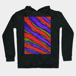 Diagonal striper Hoodie